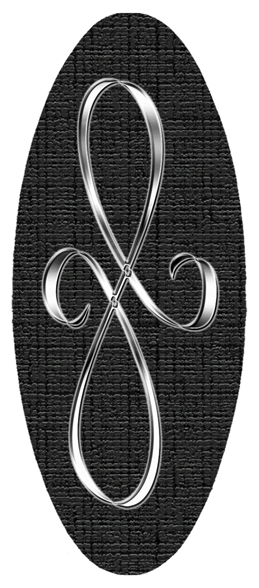 Silver Scroll Black Background